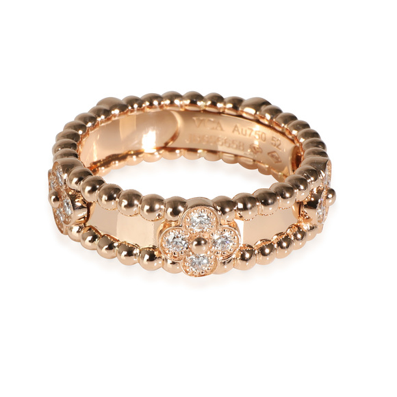 Van Cleef & Arpels Perlee Ring in 18k Rose Gold 0.31 CTW - Picture 1 of 4